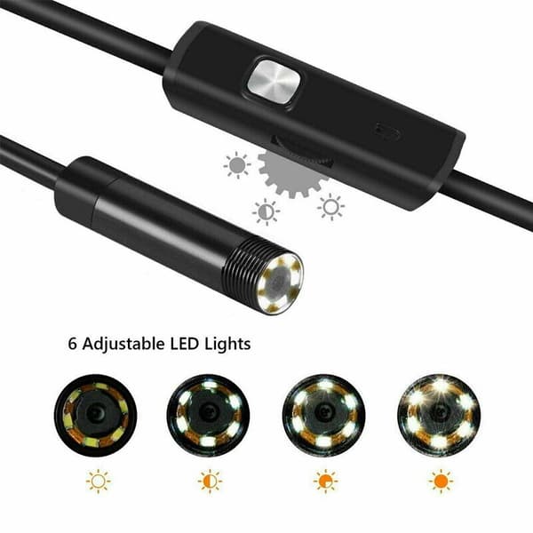 USB LED Endoskop 2-10M Vanntett Endoskop Inspektionskamera For Android PC