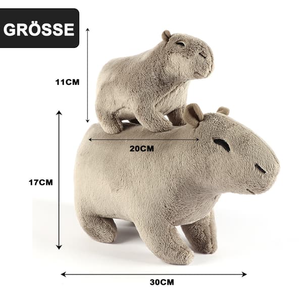 2 st Capybara Plyschleksak, Capybara Gosedjur, För Barn
