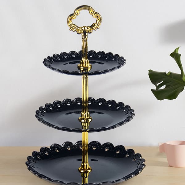 Dessertstativ, 3 niveauer, Cupcake-stativ til bryllup
