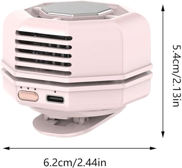 3-trins 360° roterende clip-ventilator, bærbar køleventilator til flere scener.