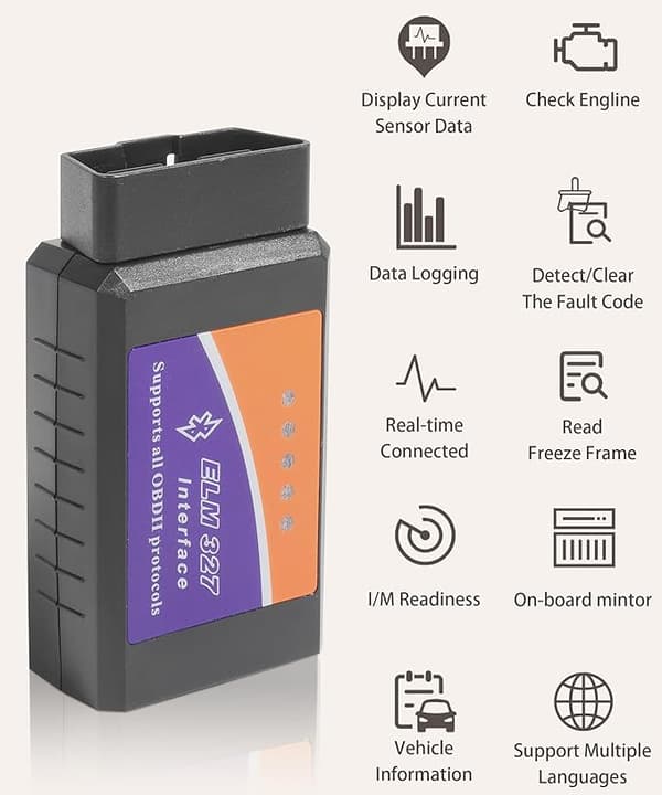 Universal OBD2 Bil Diagnoselæser, Professionel Auto Fejlkodescanner til Alle OBD2 Køretøjer
