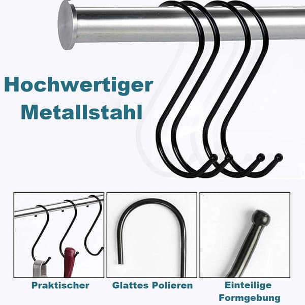 S-koukut 8,6 cm S-muotoiset metallikoukut Riippukoukut Raskaat S-koukut