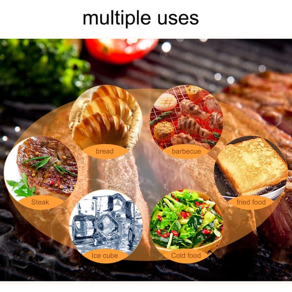 Brødklyper, matklyper, grillklyper, flate kjøkkenklyper, matklyper i rustfritt stål, serveringsklyper, buffetklyper