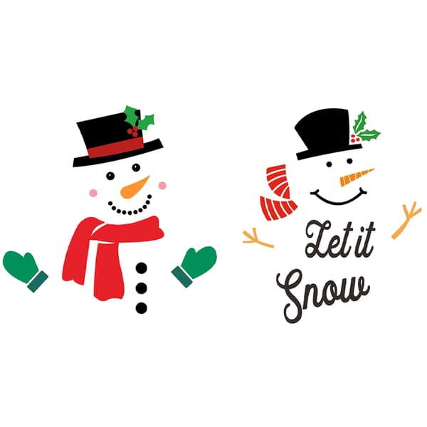 Jul Snögubbe Kylskåpsmagneter Set, för kylskåpsdekoration