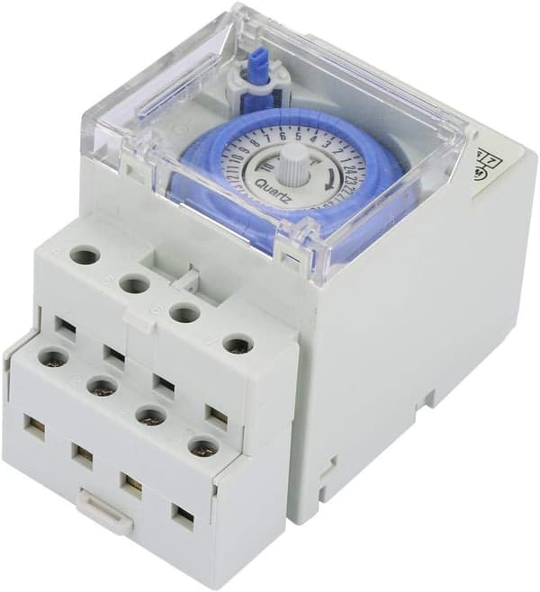 Timer, 24 timers tidsafbryder, Timer 110-230V SUL 181H Analog mekanisk timer Tidsafbryder Manuel/automatisk controller til Din-skinne