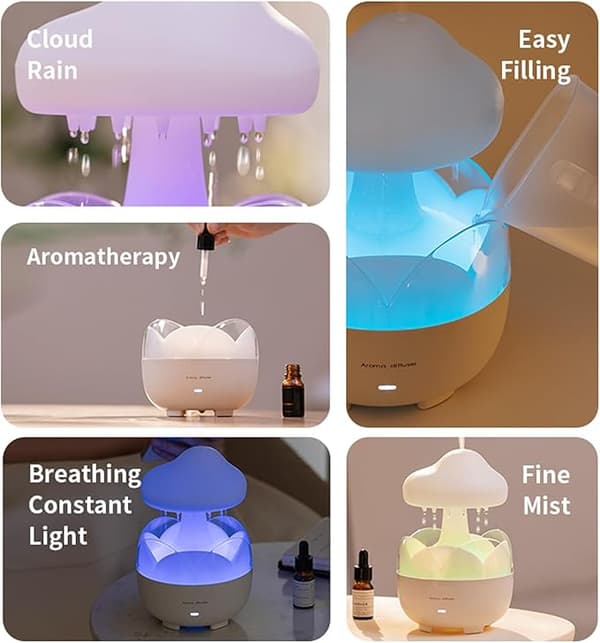 30 ml bærbar sky nattlys luftfukter aromadiffuser automatisk avslåing
