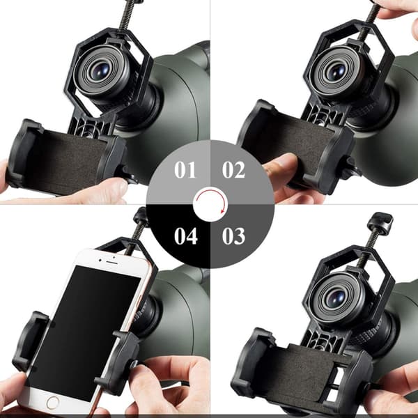 Universal Telefonadapter og stativfeste for smarttelefon