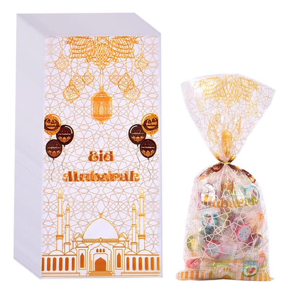 100-pack Muslimska Ramadan Godis Påsar Eid Mubarak Fest