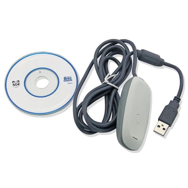 X-360 trådløs spillkontrollmottaker USB-adapter for Xbox 360 trådløs kontroller kompatibel med Windows PC-system