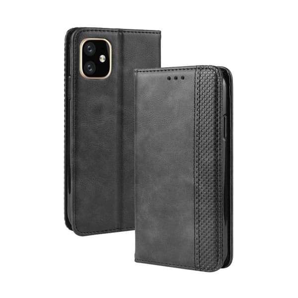 iPhone Lompakkokotelo - Valitse Väri Nahkakotelo Black 17 Pro Max