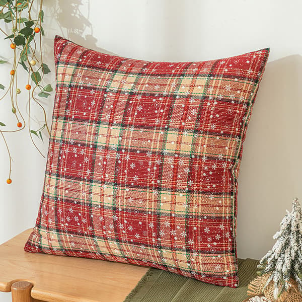 Julkuddöverdrag 45x45 cm 2-pack, Vinter Prydnadskudde Överdrag Jul Dekorativa, Stil 4