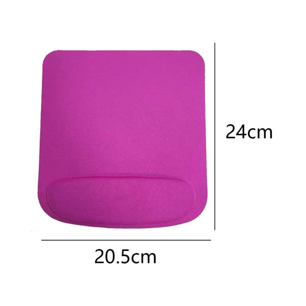 2 stk. musemåtte med håndledsstøtte, ergonomisk smertelindring, bærbar komfortabel musemåtte til computer, pink