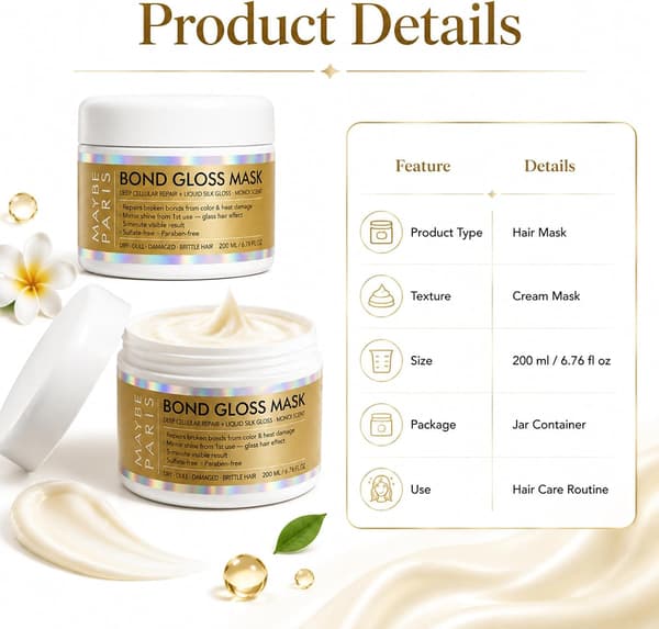 Gloss Mask, Bond Gloss Mask, 200 ml/6,76 oz (2 stk)