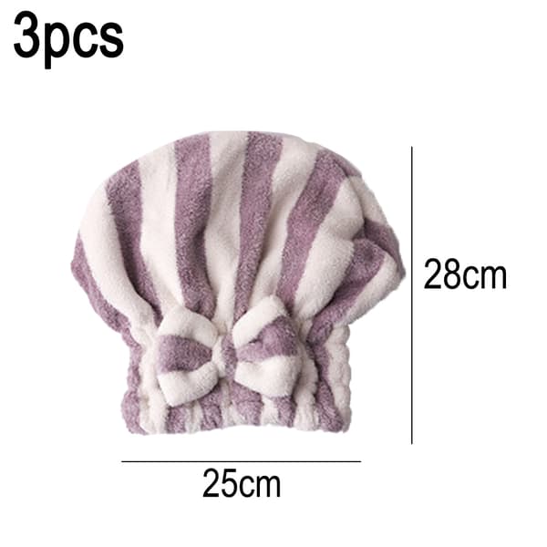 Hårtorkningsmössor Mikrofiber Hårtorkningshanddukar Elastisk Rosett Badrumsmössa Supermjuk Absorberande