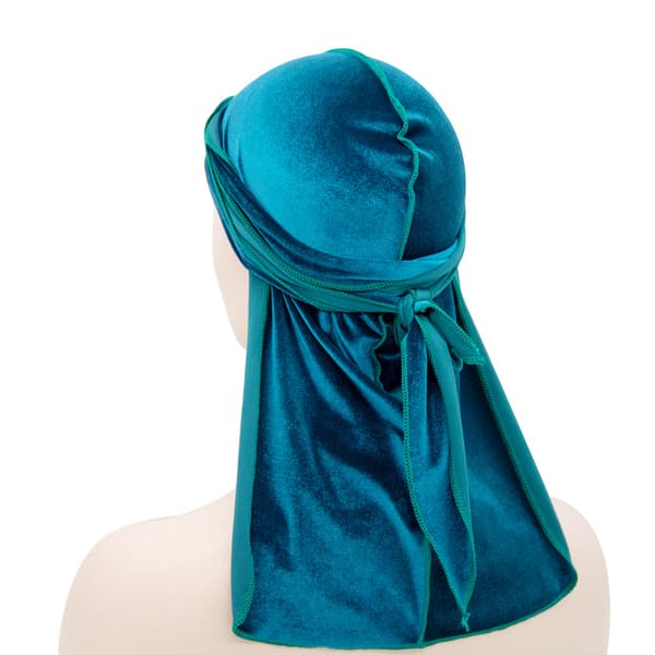 Fløyel Durag Hodeplagg - Ekstra Lang Hale, Flere Farger, 100cm Lengde