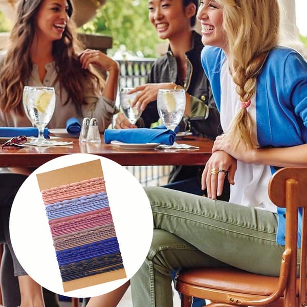 Boho Armbånd Hodebånd for Kvinner 20 tykke elastiske hodebånd dual-use hodebånd, stil: stil2;