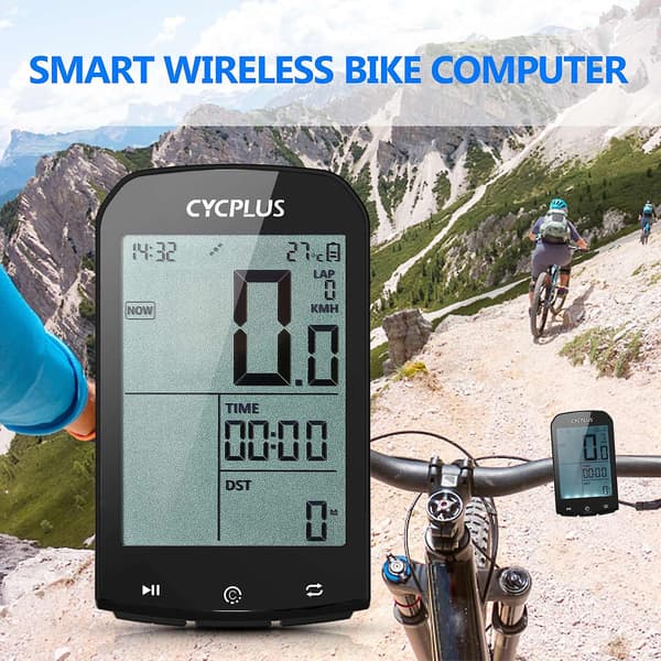 Smart GPS sykkelcomputer BT 4.0 ANT+ trådløs sykkelcomputer digitalt speedometer bakgrunnsbelysning IPX6 Acc