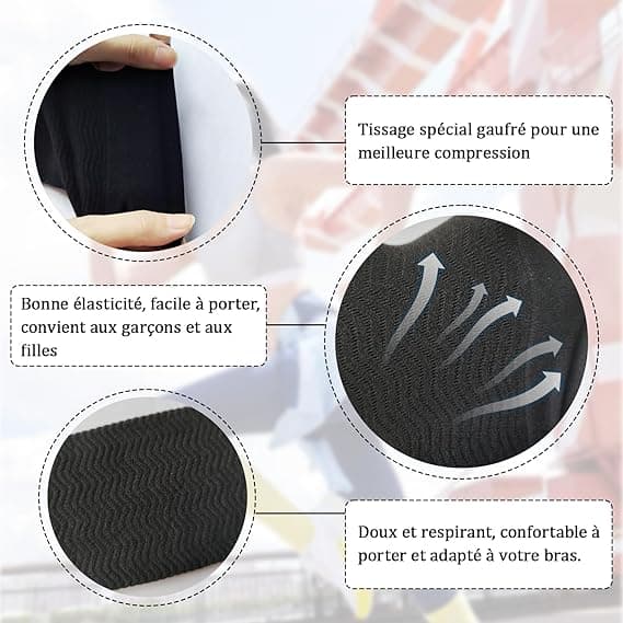 2-pack armformare för kvinnor – kompressionsärmar (elastiska) – designade för att minska ödem och svullnad