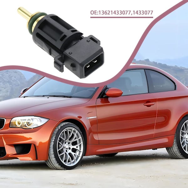 Motorkylvätsketemperatursensor för BMW 1-serie E81 E87 3-serie E46 E90 E91 E92 13621433077 1433077 för E39 E60 E38 E70 X3 X5 Z4