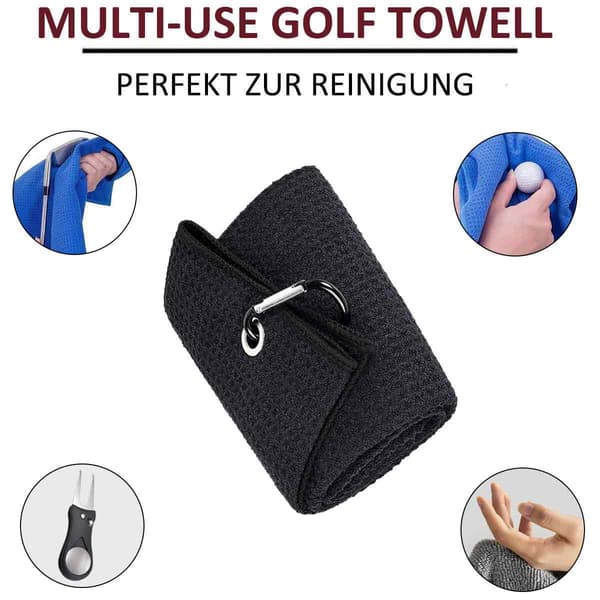 Golfhandduk Vikbar Golfhandduk Sporthandduk Mikrofiberhanddukar