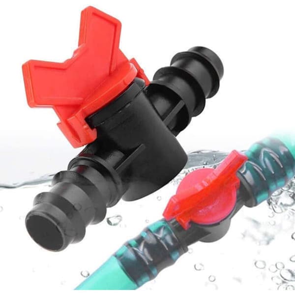 Bevattningsventilbrytare, PE-plastventil, akvarietillbehör med ventil.