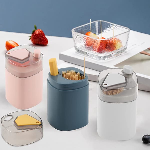 3 Pop-up tannpirkerholder-dispenser