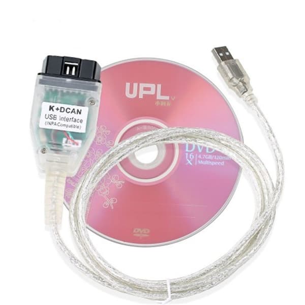 K+DCAN USB OBD2 Diagnostisk Kabel FT232RL Chip INPA Bil Programmerings Scanner Kabel til BMW Køretøjs Fejlkode Læser med Driver CD