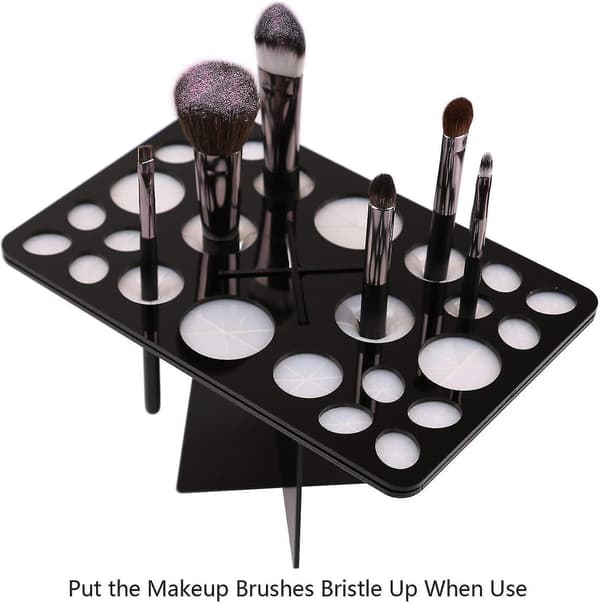Makeup Børste Tørrestativ, Sammenklappeligt Makeup Børsteholder
