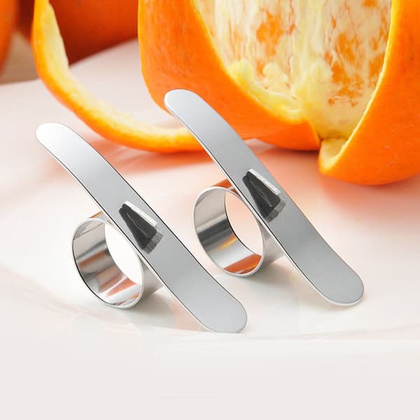 Högpresterande apelsinskalare i rostfritt stål (2-pack) S