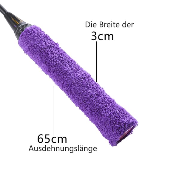 Bomuldshåndklædegreb, superabsorberende håndklæde til badminton