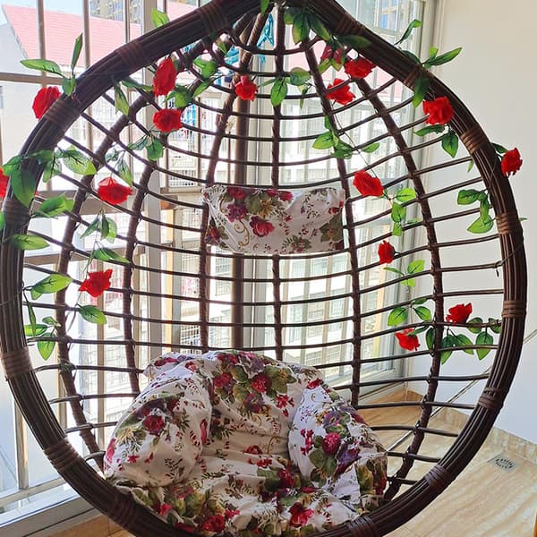 4 stk. blomstergirlander rosegirlander 2,1 meter for bryllup, dekorasjon
