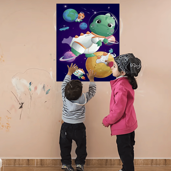 Dinosaur Plakat Blindfold Selskapsspill
