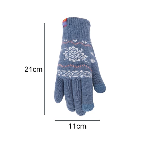 Dame Piger Touch Screen Vinterhandsker Bløde Varme Strikkede Votter Handsker, Style 2