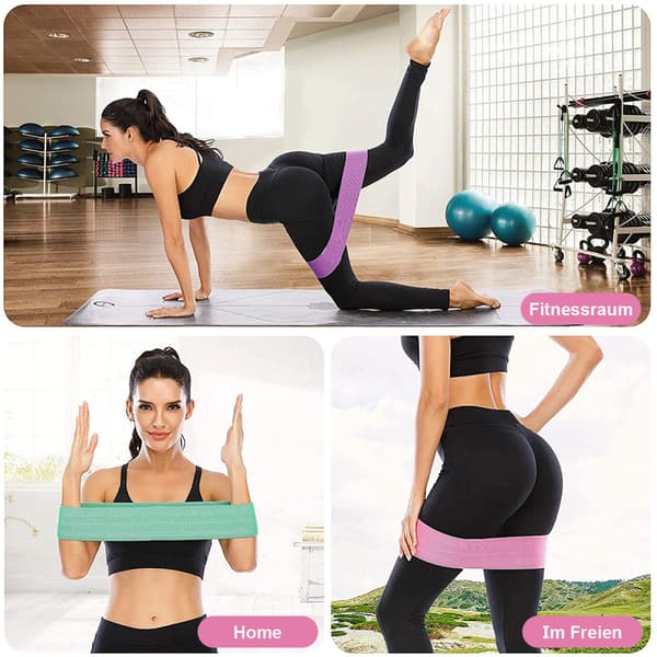 Motståndsband Sport Booty Band Elastisk för Hem & Gym