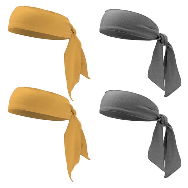 Hårband Bandana Huvudduk Grå+Ingefära