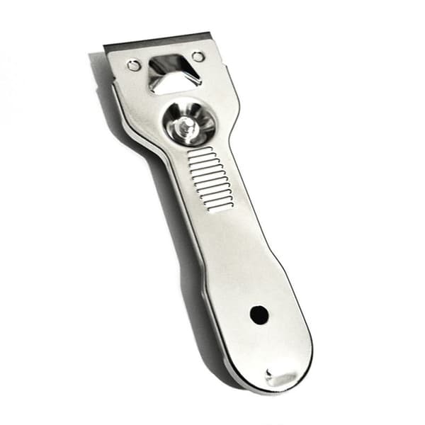Skrape, med 5 rustfrie stålblader for kokeplate, ovn
