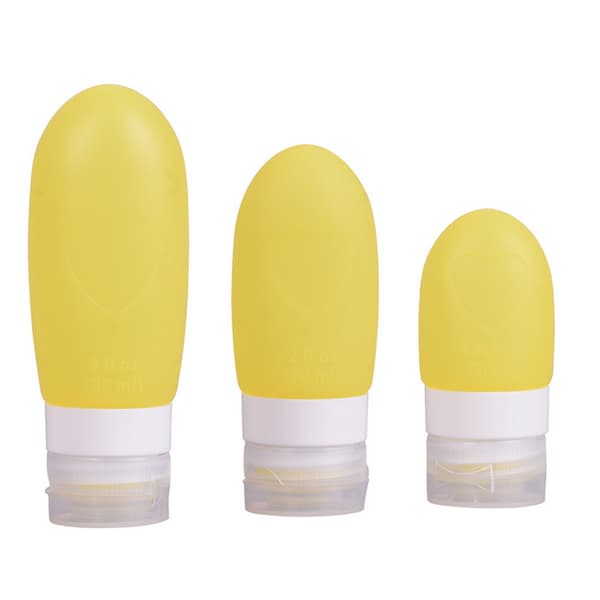3-pack Silikon Reseflaskor Set, för Schampo Balsam, Toalettartiklar