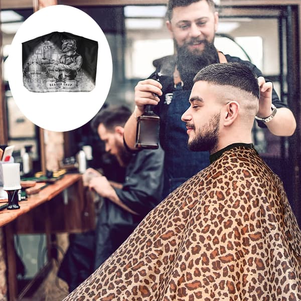 Professionel Hårklippekappe med Halsbørste, Salon