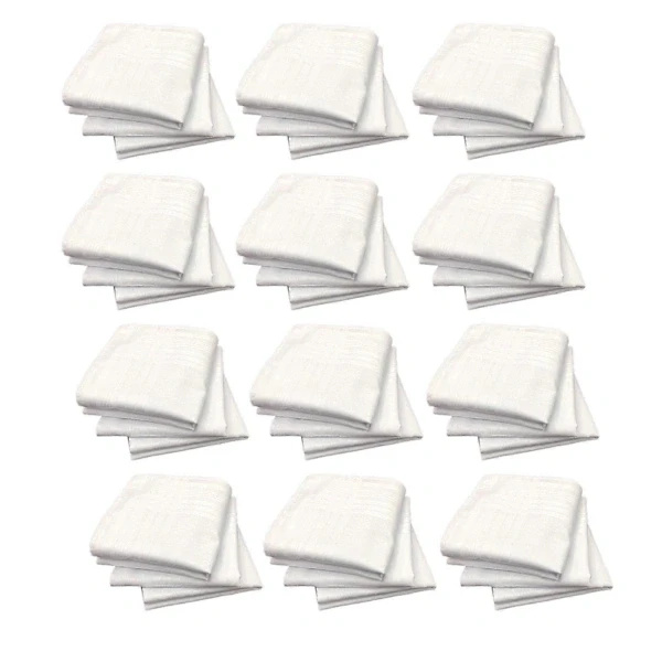 12-pack Näsdukar i bulk för företagsfester, present, 40 cm x 40 cm
