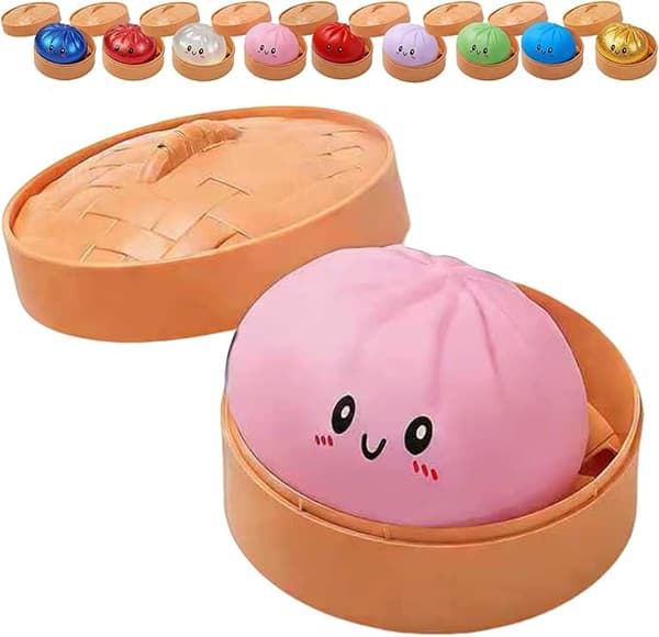 Glitterkugle, Glitterkugle Squishy med æske, Kugle Sensorisk Klemmelegetøj til Stresslindring Pink