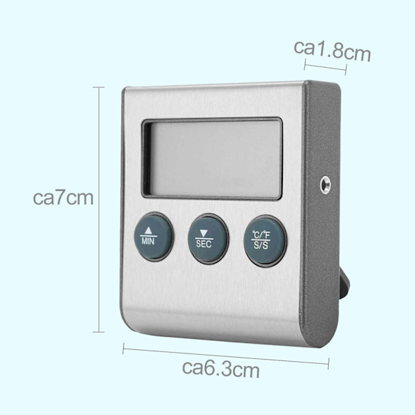 Digitalt Kötttermometer Stektermometer Grilltermometer Ugn Termometer Trådlös