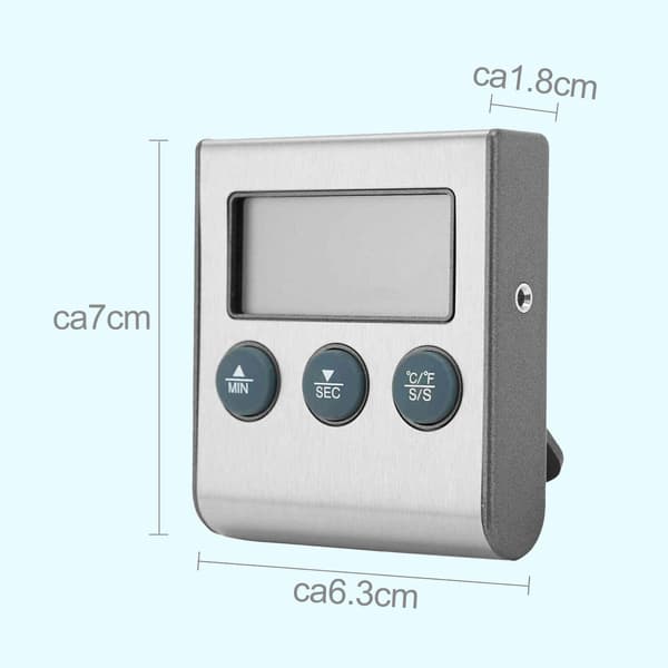 Kødtermometer Digital Stegetermometer Grilltermometer Ovn Trådløs