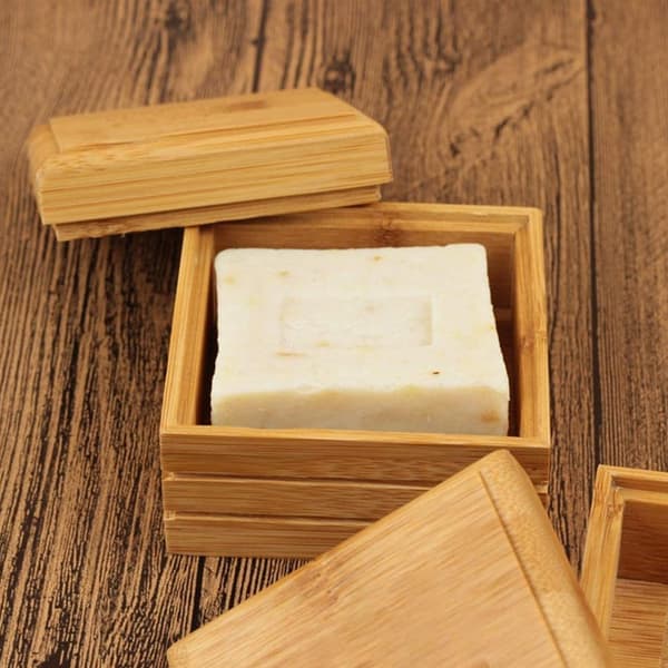 Bambu Saippua-alusta kylpyhuoneeseen 8*8.1*5.2cm