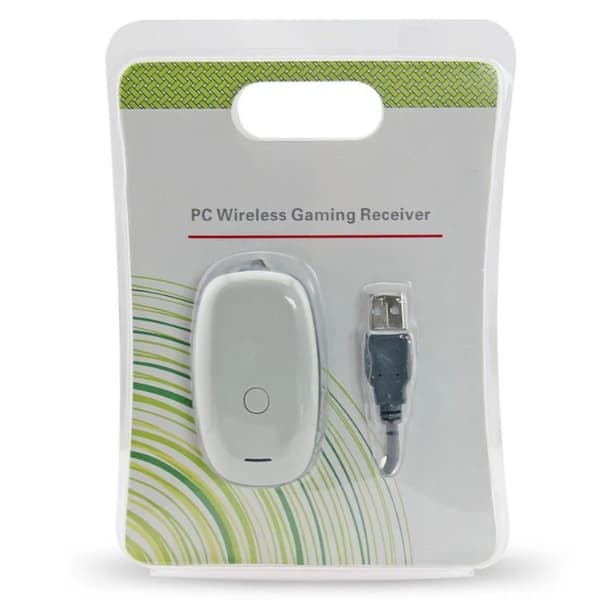 X-360 trådløs spillkontrollmottaker USB-adapter for Xbox 360 trådløs kontroller kompatibel med Windows PC-system