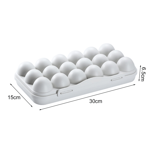 Stabelbar Eggeoppbevaringsbrett Grå 18 Egg (grå) (1 stk)