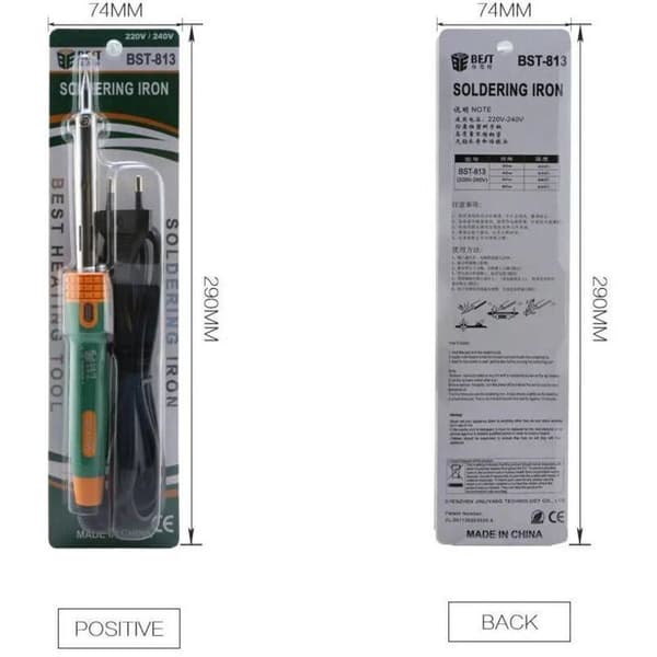 BST-813 30W strømkildeværktøj med silikone elektrisk strømkilde - 30W klemme EU