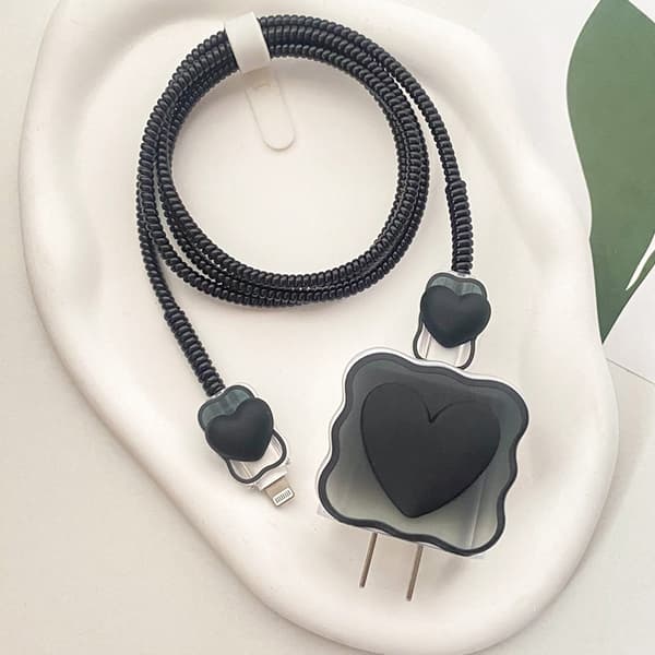 1 Set Gradient Kärlek för Apple 20w Laddarskyddskabel (Laddare ingår ej), 4