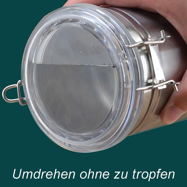 Oppbevaringsboks, kaffeboks i rustfritt stål for kaffepulver