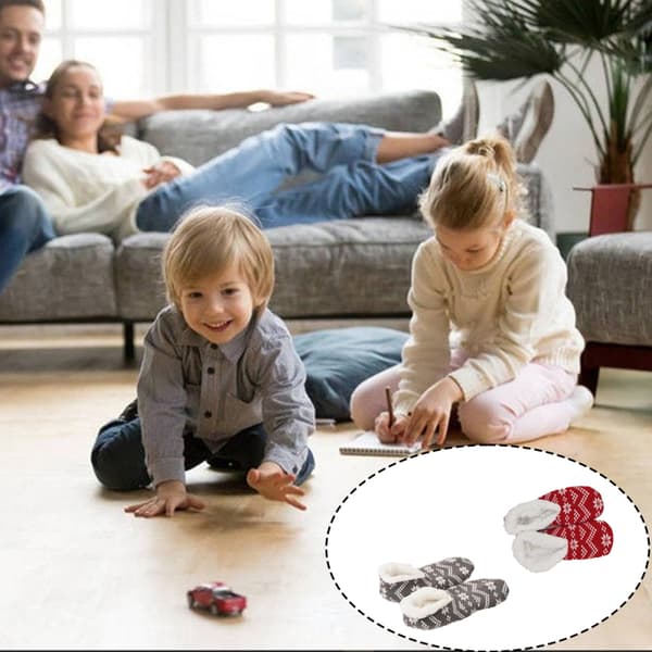 2 par vinterstrumpor i polyesterfiber för damer, roliga strumpor som present