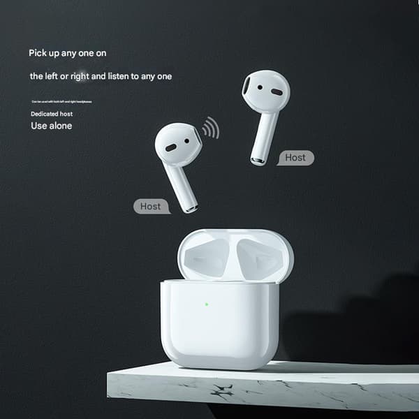 Fjerde generation Pro4TWS Bluetooth headset ægte trådløs støjreduktion højkvalitets sport headset hvid